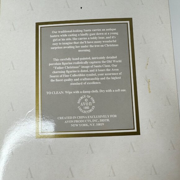 Porcelain Santa and Child with Teddy Bear by Avon - Picture 14 of 15